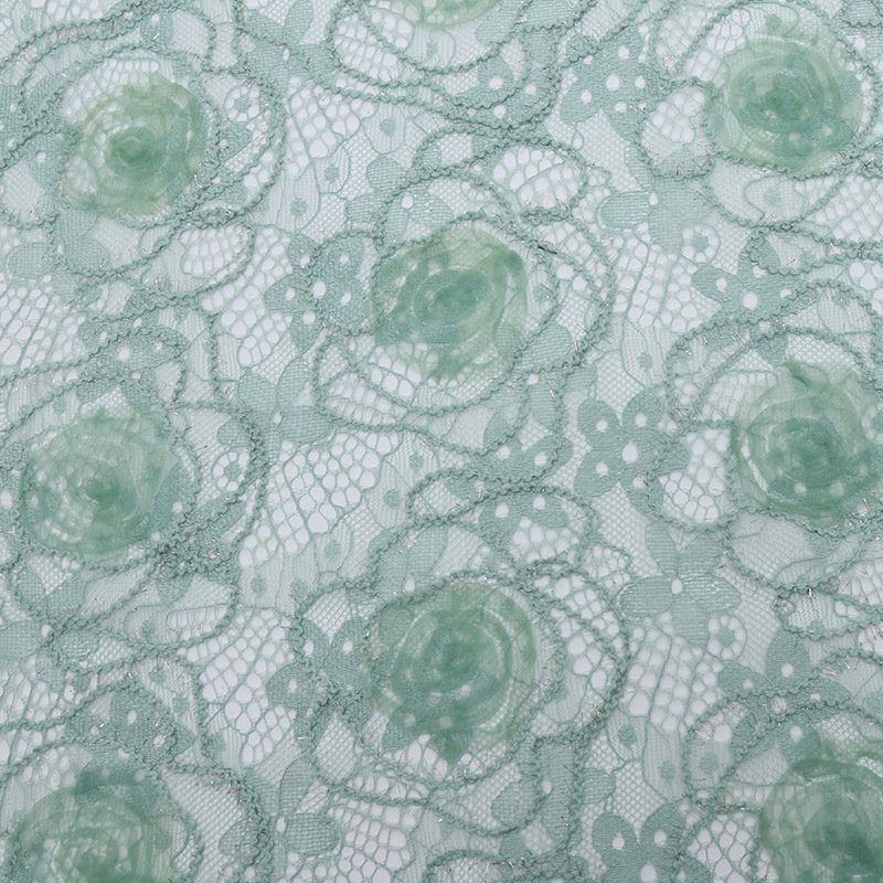 Lace Fabric Dress Stripe Polyester for Women's Wear Wholesale Supplier 11